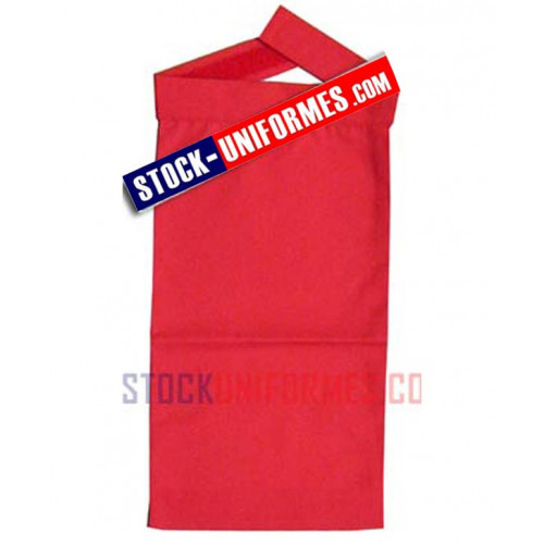 Plastron rouge de cérémonie pompier
